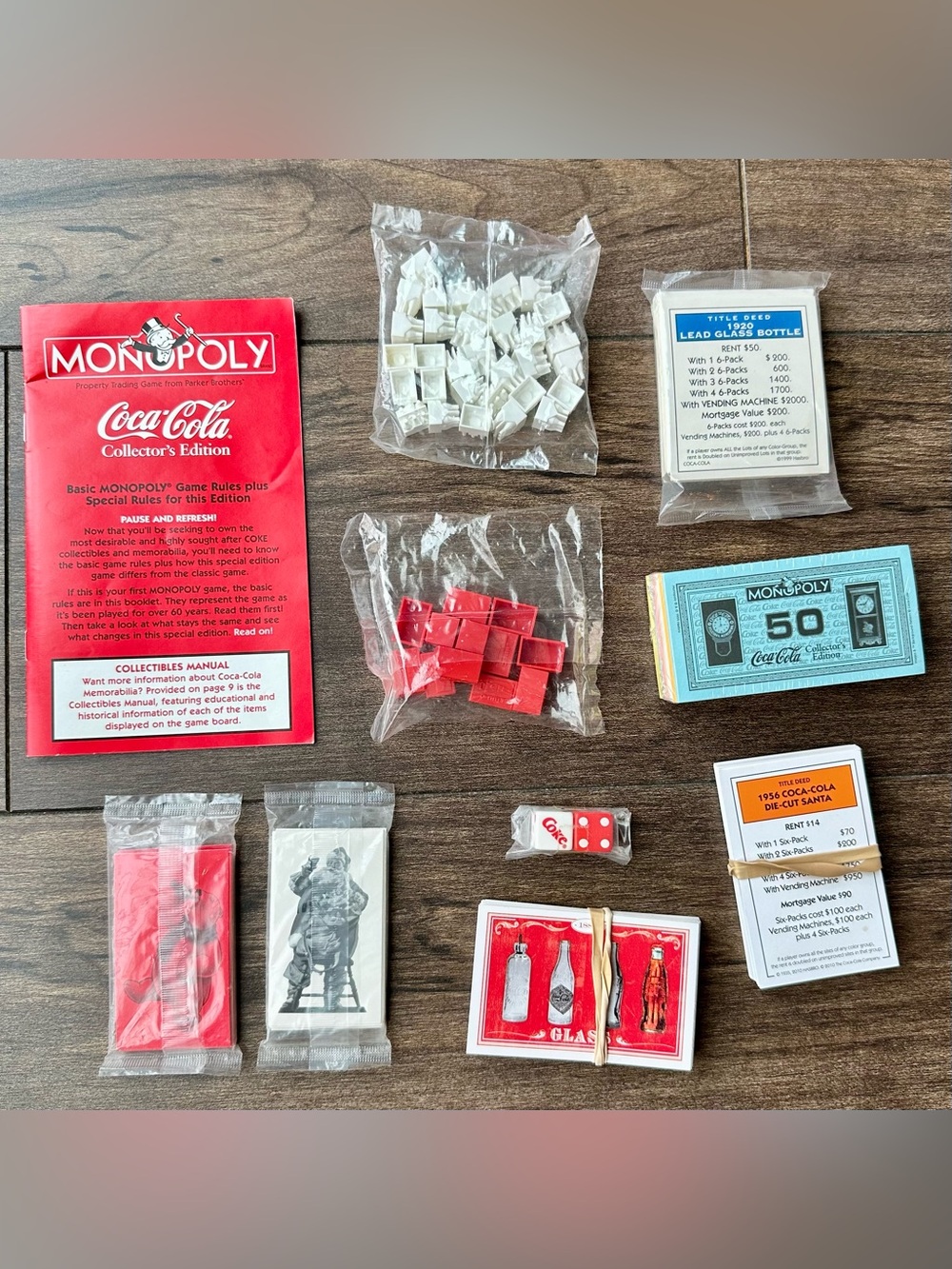 Monopoly Coca-Cola 125th Anniversary Collector's Edition - Replacement Parts